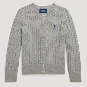 Polo by Ralph Lauren Light Gray Cable Knit Sweater